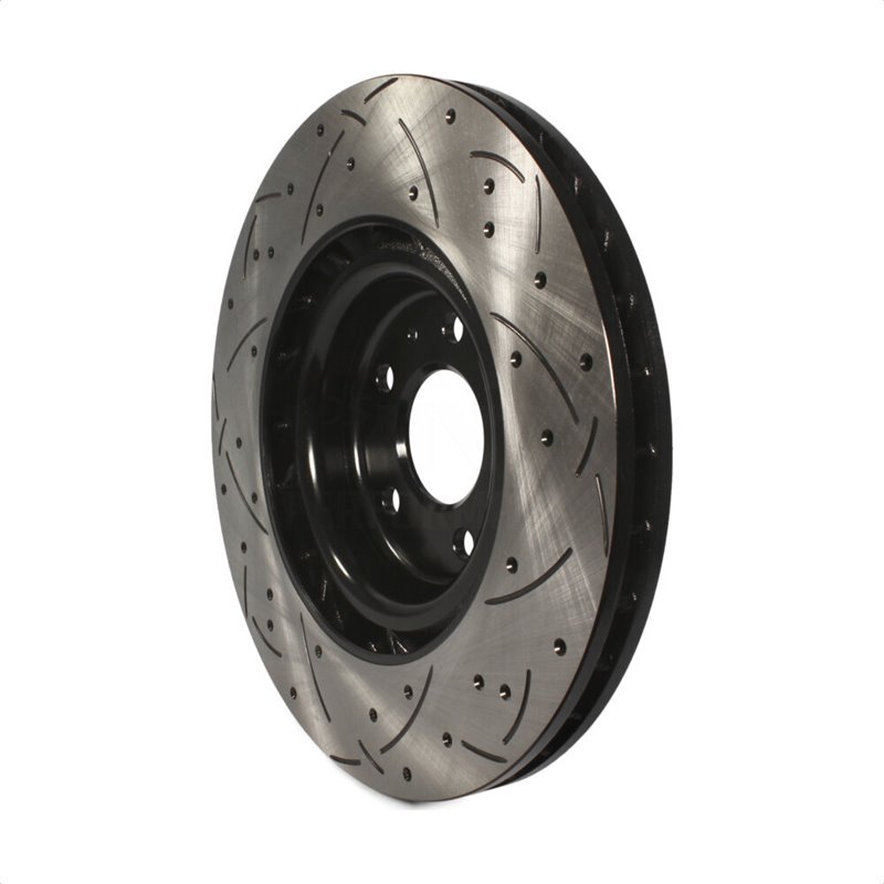 DS-One | Coated Slotted Drilled Disc Brake Rotor - Front - Audi / Porsche 2008-2020 DS-One Brake Rotors