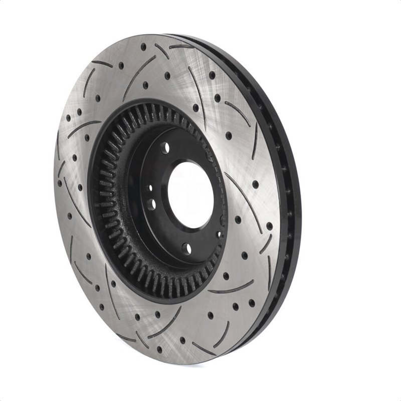 DS-One | Coated Slotted Drilled Disc Brake Rotor - Front - Genesis 3.8L / 4.6L 2009-2014 DS-One Brake Rotors