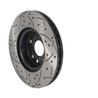 DS-One | Coated Slotted Drilled Disc Brake Rotor - Front - Land Rover / Volvo 2007-2018