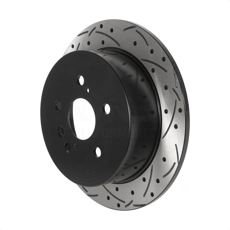 DS-One | Coated Slotted Drilled Disc Brake Rotor - Rear - Venza 2.7L / 3.5L 2009-2016 DS-One Brake Rotors