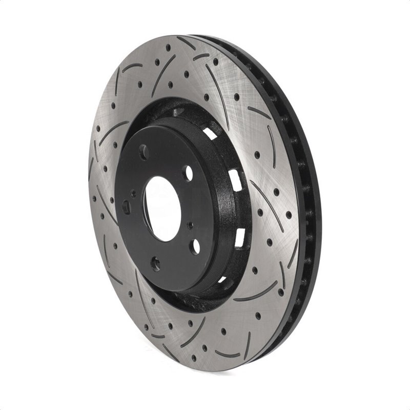 DS-One | Coated Slotted Drilled Disc Brake Rotor - Front - Venza 2.7L / 3.5L 2009-2016