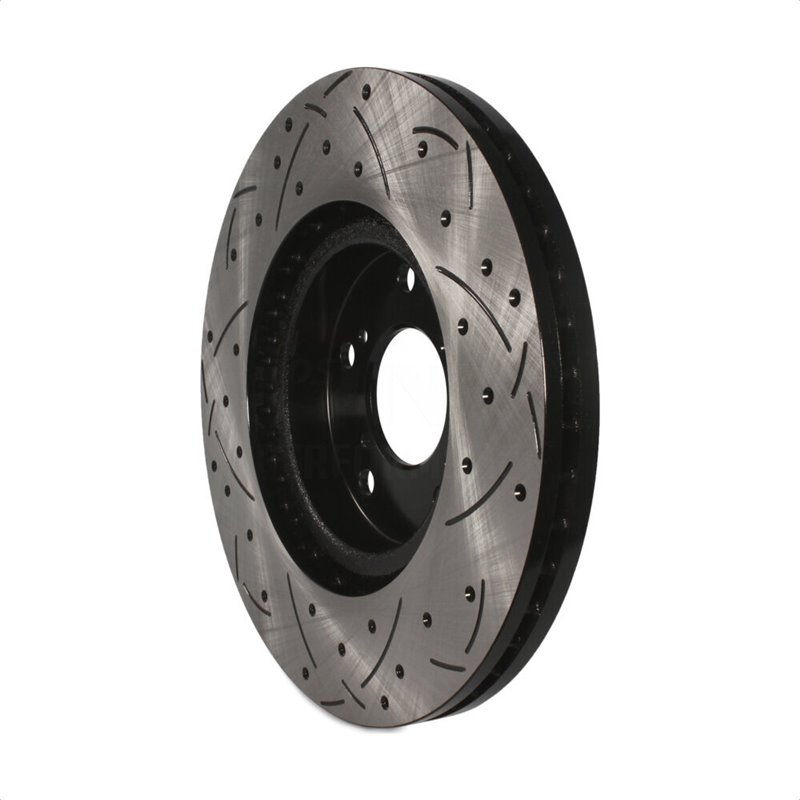 DS-One | Coated Slotted Drilled Disc Brake Rotor - Front - TL / Odyssey 3.5L / 3.7L 2009-2014