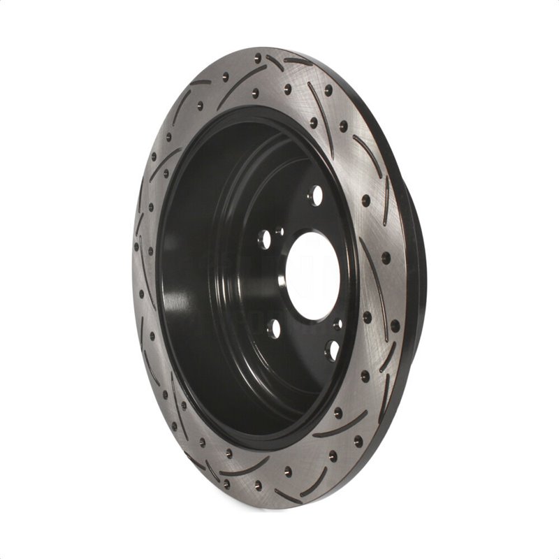 DS-One | Coated Slotted Drilled Disc Brake Rotor - Rear - RX350 / RX450h / Highlander / Sienna 2010-2020
