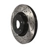 DS-One | Coated Slotted Drilled Disc Brake Rotor - Front - Genesis Coupe 2.0T / 3.8L 2010-2016