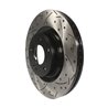 DS-One | Coated Slotted Drilled Disc Brake Rotor - Front - Genesis Coupe 2.0T / 3.8L 2010-2016