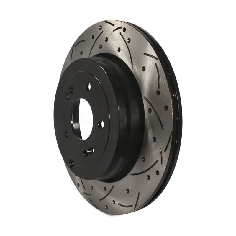 DS-One | Coated Slotted Drilled Disc Brake Rotor - Rear - Genesis Coupe 2.0T / 3.8L 2010-2016 DS-One Brake Rotors