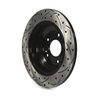 DS-One | Coated Slotted Drilled Disc Brake Rotor - Rear - Genesis Coupe 2.0T / 3.8L 2010-2016