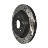 DS-One | Coated Slotted Drilled Disc Brake Rotor - Rear - XC60 2010-2017