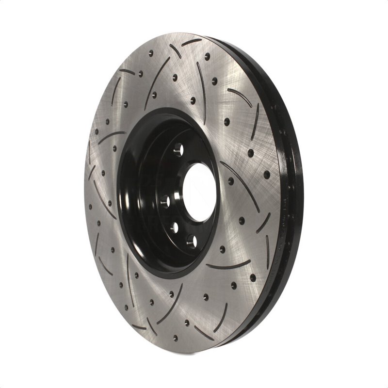DS-One | Coated Slotted Drilled Disc Brake Rotor - Front - XC60 2010-2017 DS-One Brake Rotors