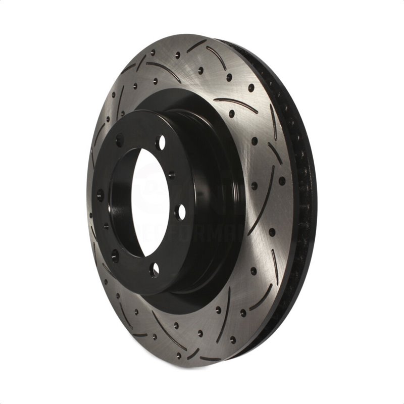DS-One | Coated Slotted Drilled Disc Brake Rotor - Front - GX460 / 4Runner 2010-2023