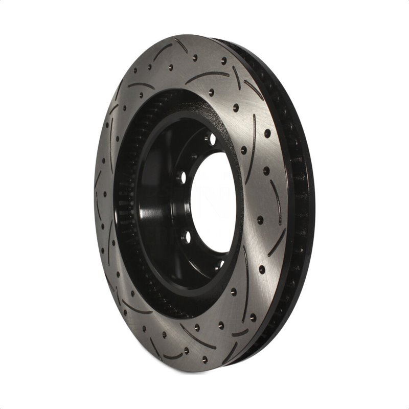 DS-One | Coated Slotted Drilled Disc Brake Rotor - Front - GX460 / 4Runner 2010-2023
