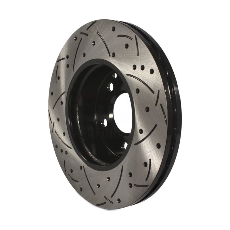 DS-One | Coated Slotted Drilled Disc Brake Rotor - Front - C230 / C250 / C300 2008-2015 DS-One Brake Rotors