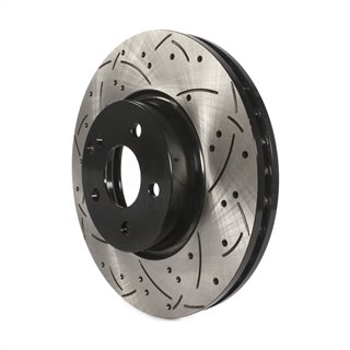 DS-One | Coated Slotted Drilled Disc Brake Rotor - Front - Mercedes-Benz 2008-2019