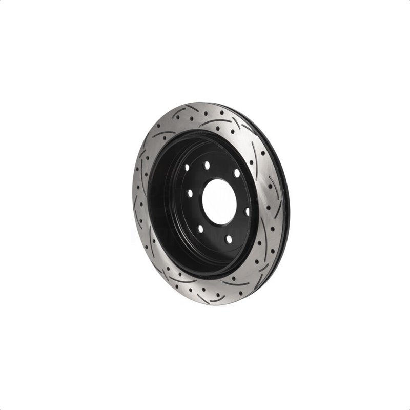 DS-One | Coated Slotted Drilled Disc Brake Rotor - Rear - QX56 / QX80 / Armada 5.6L 2011-2022