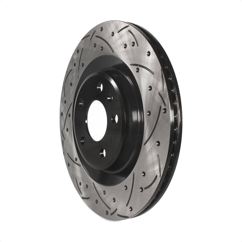 DS-One | Coated Slotted Drilled Disc Brake Rotor - Rear - Audi / Porsche 2011-2022