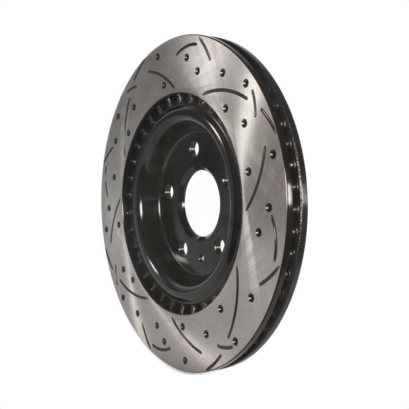 DS-One | Coated Slotted Drilled Disc Brake Rotor - Rear - Audi / Porsche 2011-2022