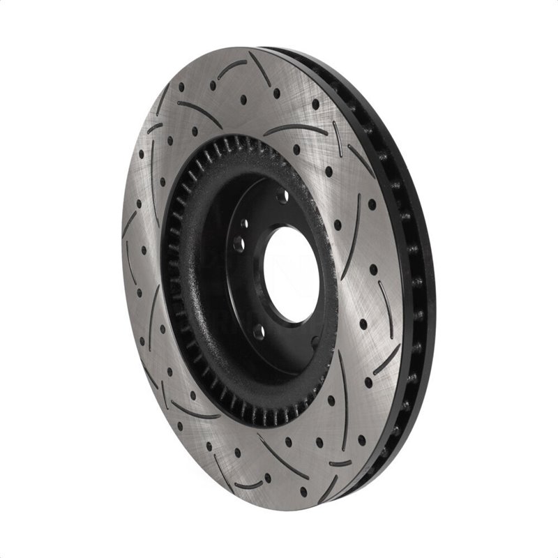 DS-One | Coated Slotted Drilled Disc Brake Rotor - Front - Hyundai / Kia 2011-2022