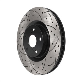 DS-One | Coated Slotted Drilled Disc Brake Rotor - Front Right - Lexus 2007-2020 DS-One Brake Rotors