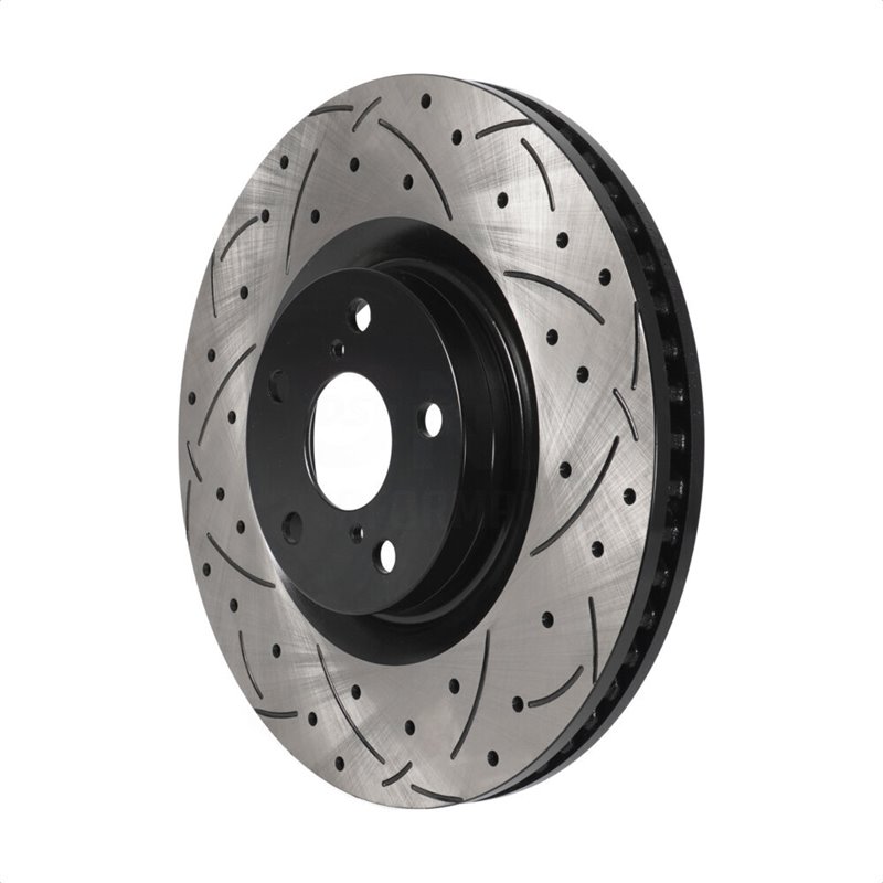DS-One | Coated Slotted Drilled Disc Brake Rotor - Front Right - Lexus 2007-2020 DS-One Brake Rotors