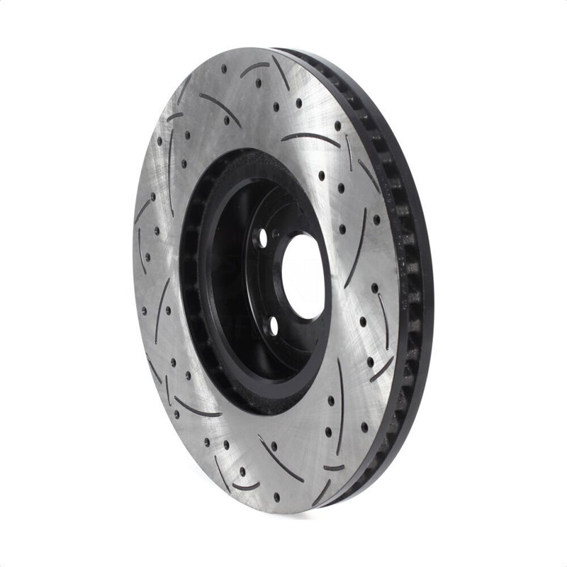 DS-One | Coated Slotted Drilled Disc Brake Rotor - Front Left - Lexus 2007-2020 DS-One Brake Rotors
