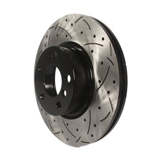 DS-One | Coated Slotted Drilled Disc Brake Rotor - Front - X3 / X4 2011-2018