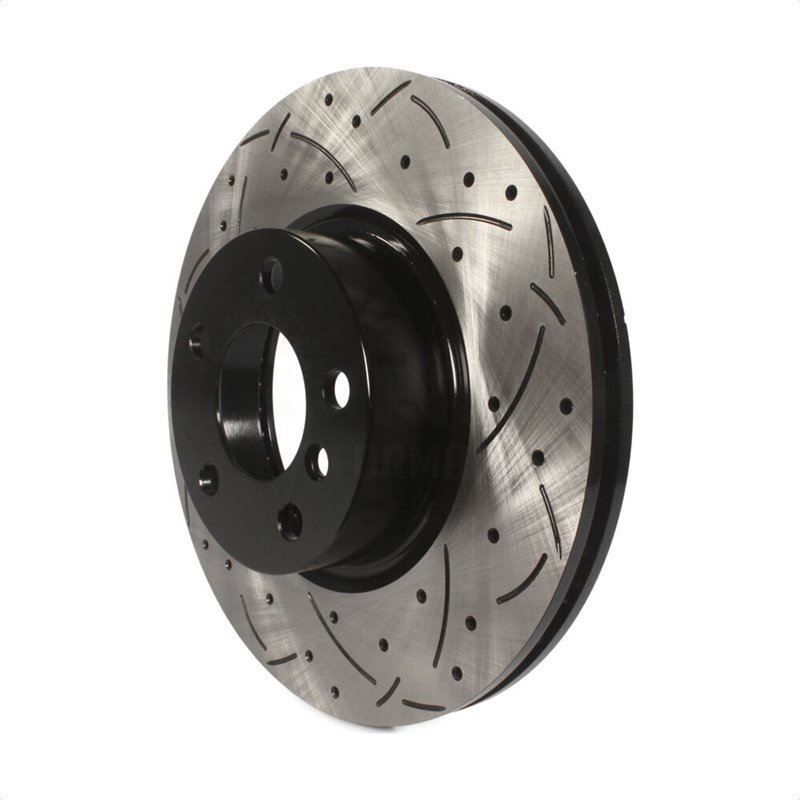DS-One | Coated Slotted Drilled Disc Brake Rotor - Front - X3 / X4 2011-2018