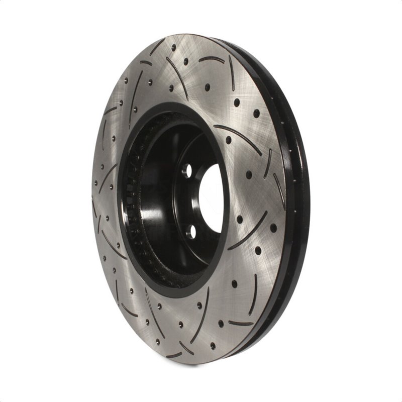 DS-One | Coated Slotted Drilled Disc Brake Rotor - Front - X3 / X4 2011-2018
