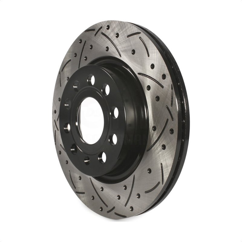 DS-One | Coated Slotted Drilled Disc Brake Rotor - Front - A3 Quattro / GTI / Jetta 2011-2015