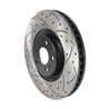 DS-One | Coated Slotted Drilled Disc Brake Rotor - Front - A6 / A6 Quattro / A7 Quattro 2012-2016