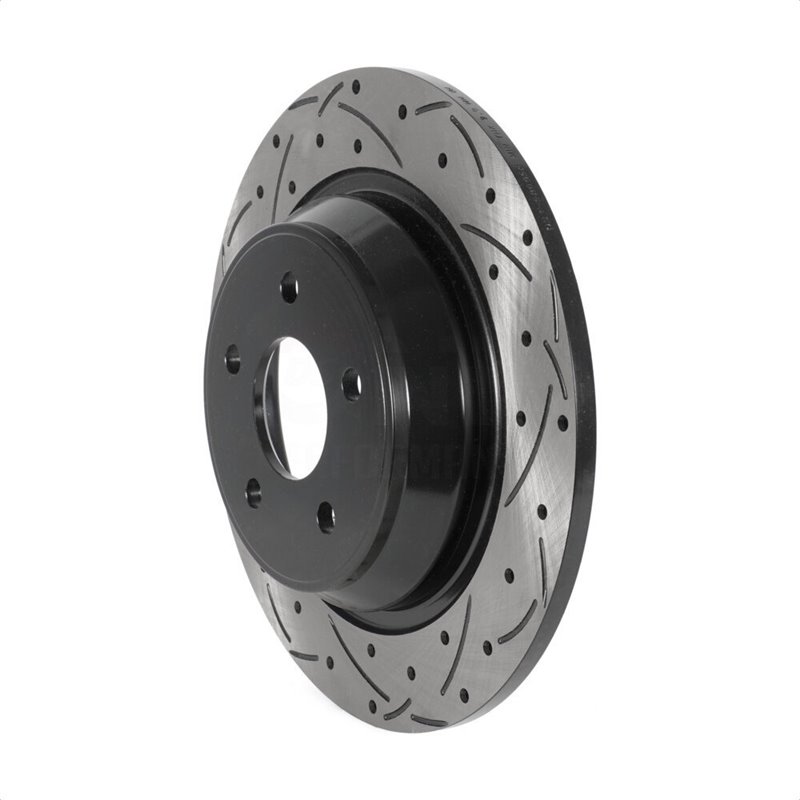 DS-One | Coated Slotted Drilled Disc Brake Rotor - Rear - Range Rover Evoque 2.0T 2012-2015