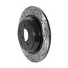 DS-One | Coated Slotted Drilled Disc Brake Rotor - Rear - Range Rover Evoque 2.0T 2012-2015
