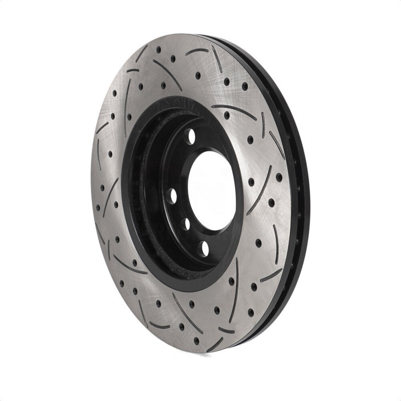 DS-One | Coated Slotted Drilled Disc Brake Rotor - Front - Cooper Countryman / Paceman 1.6L 2011-2016