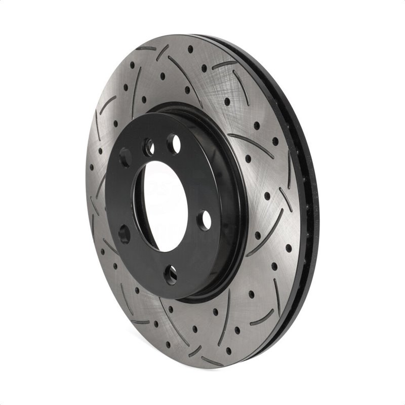 DS-One | Coated Slotted Drilled Disc Brake Rotor - Front - Cooper Countryman / Paceman 1.6L 2011-2016