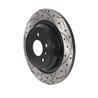 DS-One | Coated Slotted Drilled Disc Brake Rotor - Rear - GLE300d / GLE350 / ML250 / ML350 2012-2018