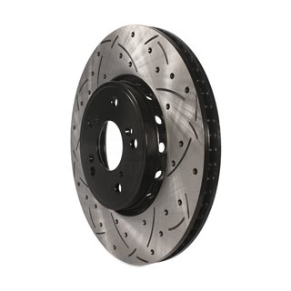 DS-One | Coated Slotted Drilled Disc Brake Rotor - Front - ILX / RDX 2.4L / 3.5L 2013-2018