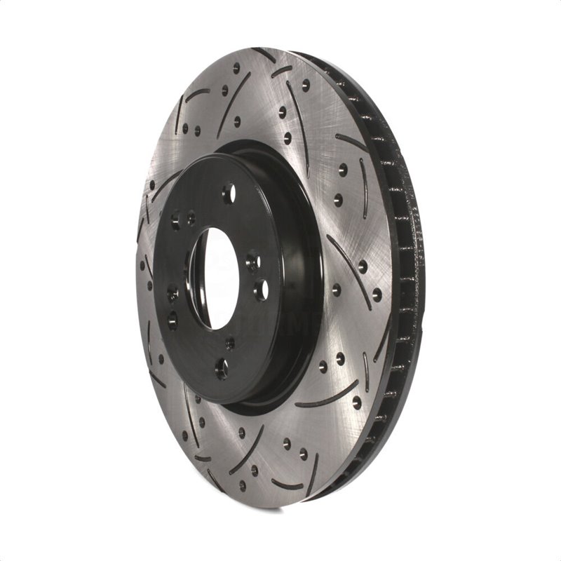DS-One | Coated Slotted Drilled Disc Brake Rotor - Front - Accord / Civic 2013-2022