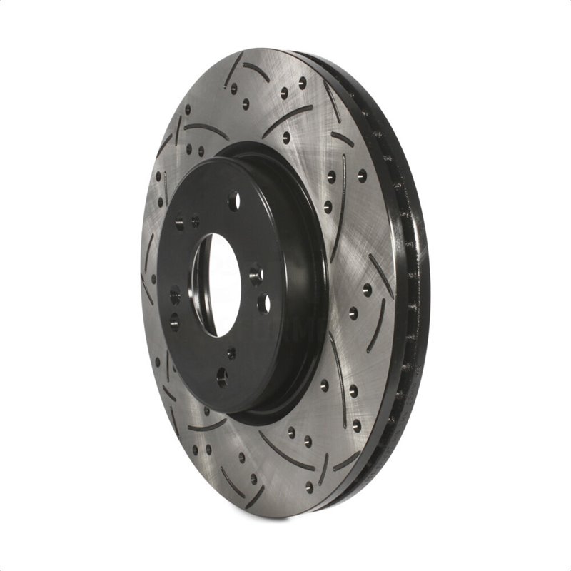 DS-One | Coated Slotted Drilled Disc Brake Rotor - Front - Accord / CR-V / HR-V 2013-2022