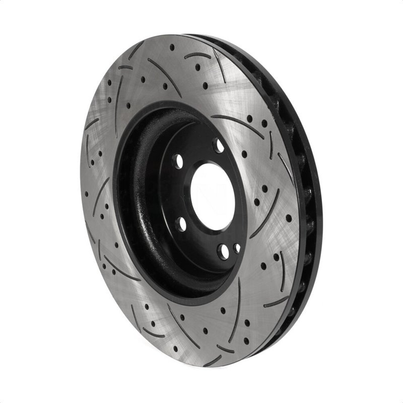 DS-One | Coated Slotted Drilled Disc Brake Rotor - Front - Infiniti / Mercedes-Benz 2.0T 2013-2020 DS-One Brake Rotors