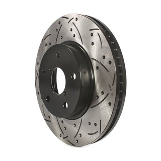 DS-One | Coated Slotted Drilled Disc Brake Rotor - Front - Legacy 2.5L 2015-2019