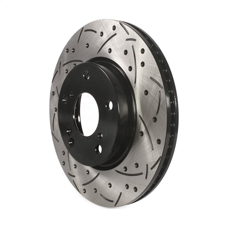 DS-One | Coated Slotted Drilled Disc Brake Rotor - Front - Accord / Civic / Insight 2016-2022