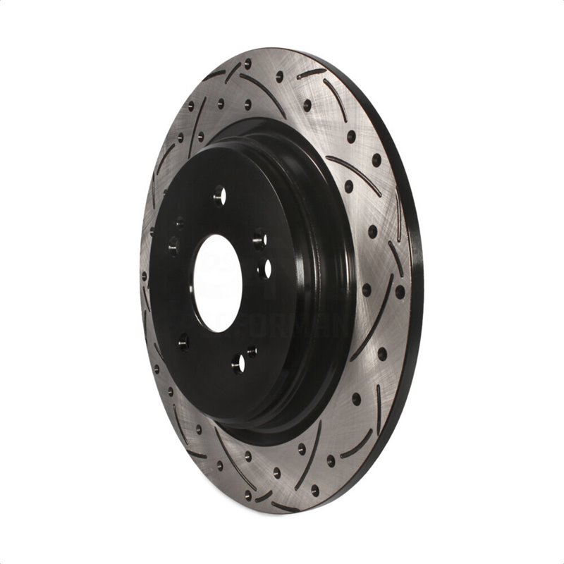 DS-One | Coated Slotted Drilled Disc Brake Rotor - Rear - TLX / CR-V 2015-2023