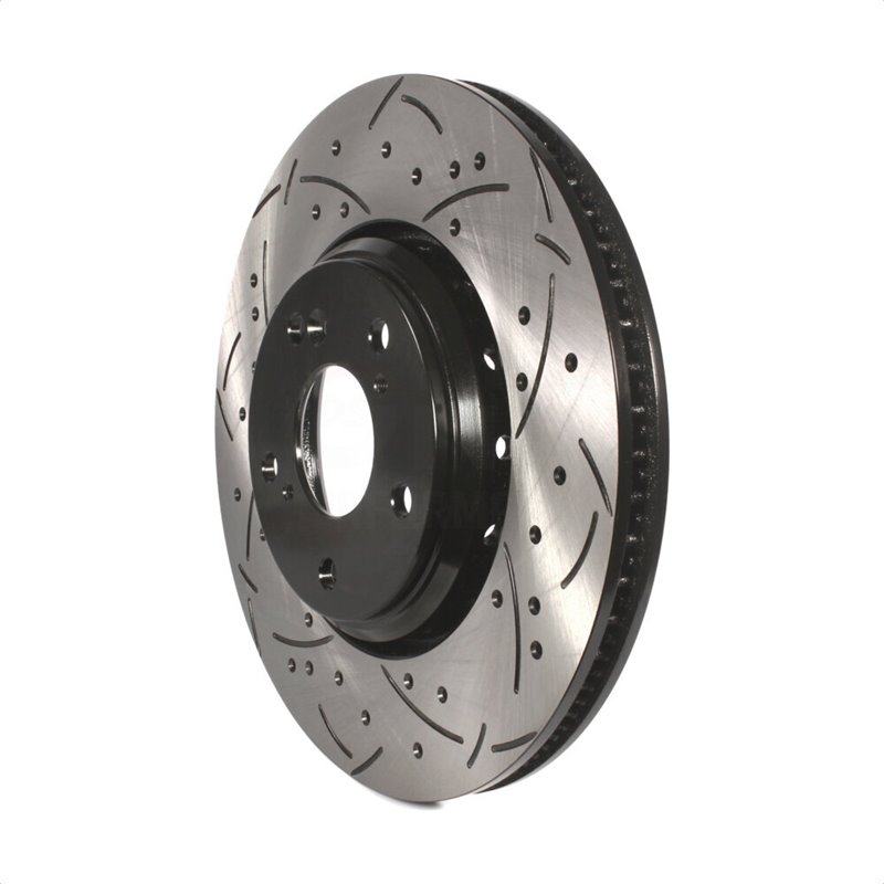 DS-One | Coated Slotted Drilled Disc Brake Rotor - Front - ILX / Accord / Civic 2016-2022