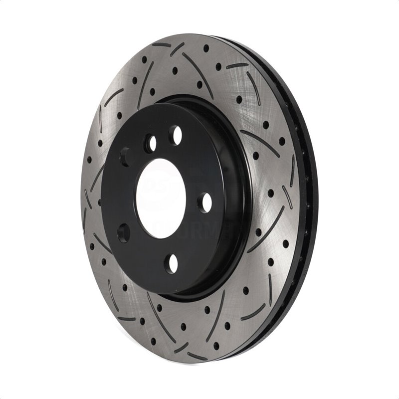DS-One | Coated Slotted Drilled Disc Brake Rotor - Front - Cooper 1.5T / 1.6L / 2.0T 2014-2021