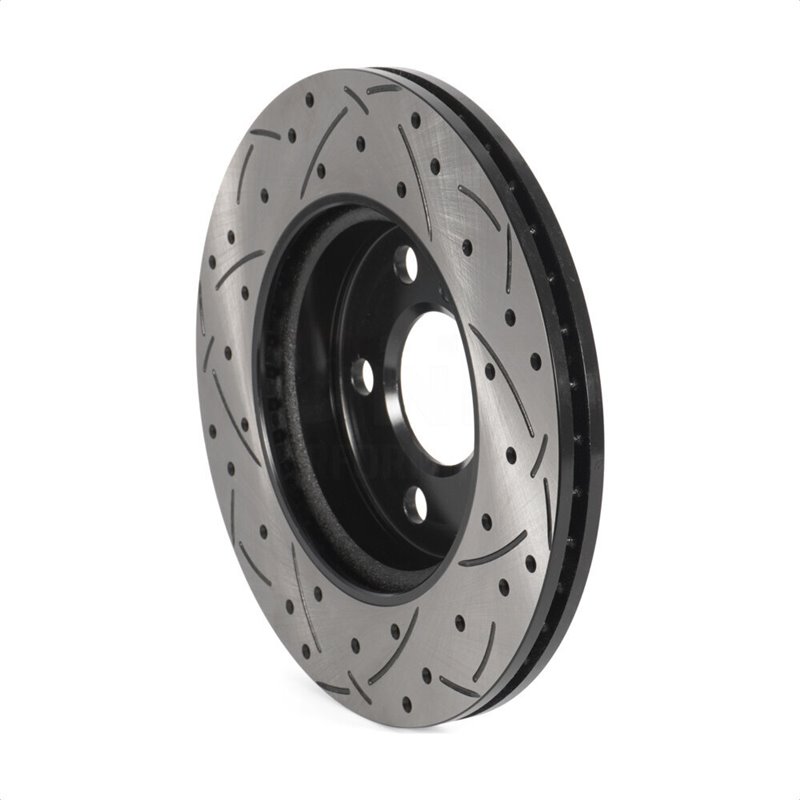 DS-One | Coated Slotted Drilled Disc Brake Rotor - Front - Cooper 1.5T / 1.6L / 2.0T 2014-2021