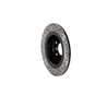 DS-One | Coated Slotted Drilled Disc Brake Rotor - Rear - i3 / i3s / Cooper Clubman / Countryman 2014-2022