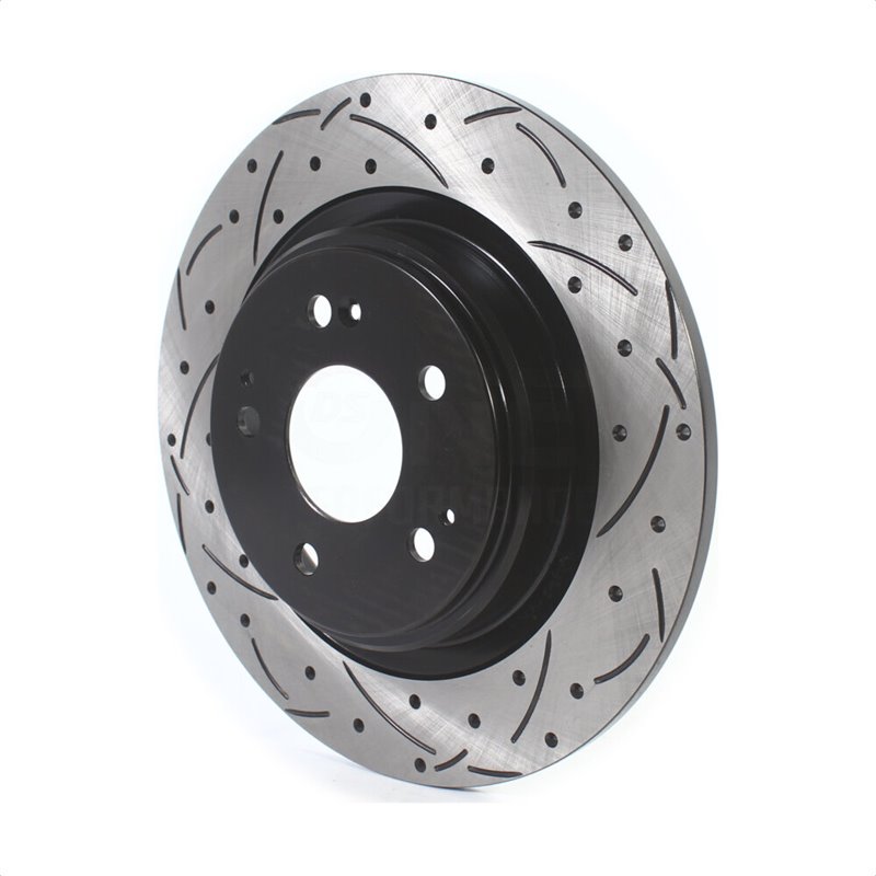 DS-One | Coated Slotted Drilled Disc Brake Rotor - Rear - MDX 3.0L / 3.5L 2017-2020
