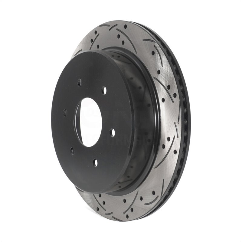 DS-One | Coated Slotted Drilled Disc Brake Rotor - Rear - Titan 5.6L 2017-2022 DS-One Brake Rotors