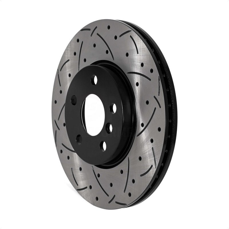DS-One | Coated Slotted Drilled Disc Brake Rotor - Front - Cooper Clubman / Countryman 2.0T / 1.5T 2016-2022