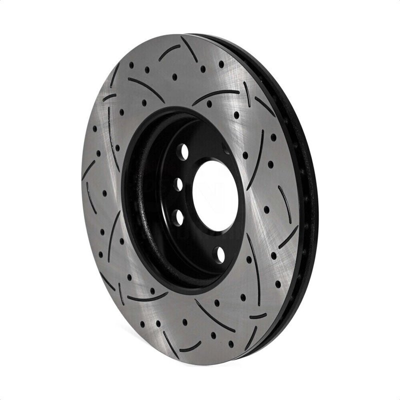 DS-One | Coated Slotted Drilled Disc Brake Rotor - Front - Cooper Clubman / Countryman 2.0T / 1.5T 2016-2022