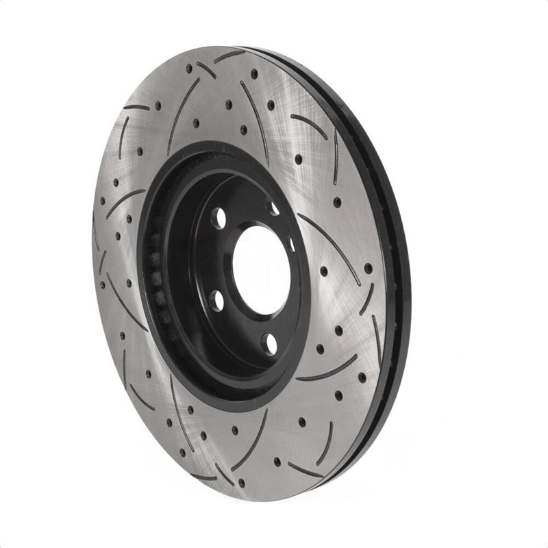 DS-One | Coated Slotted Drilled Disc Brake Rotor - Front - 228i xDrive Gran Coupe / X1 / X2 / Cooper Countryman 2.0T / 1.5T 2016